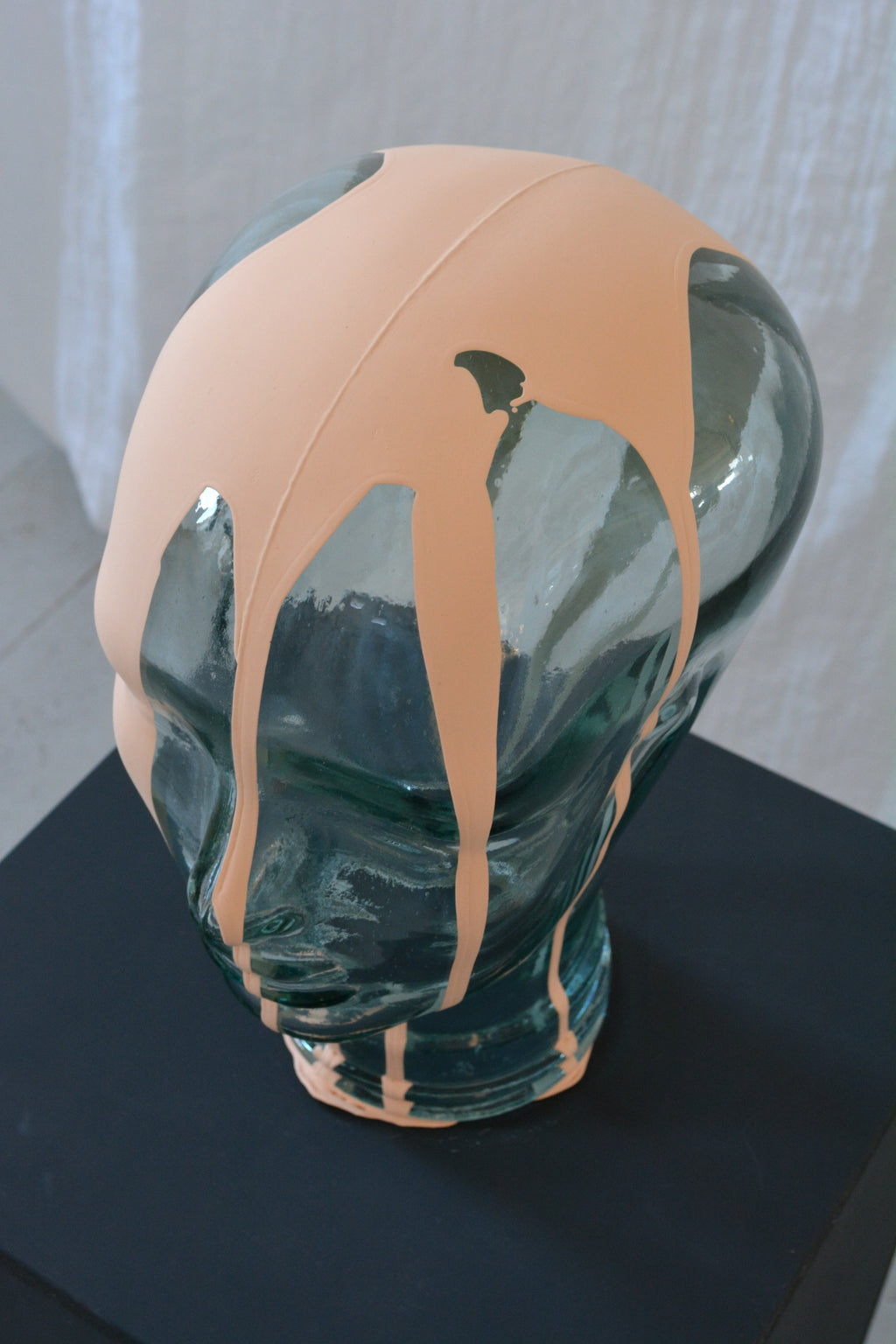 Glasskulptur, fersken