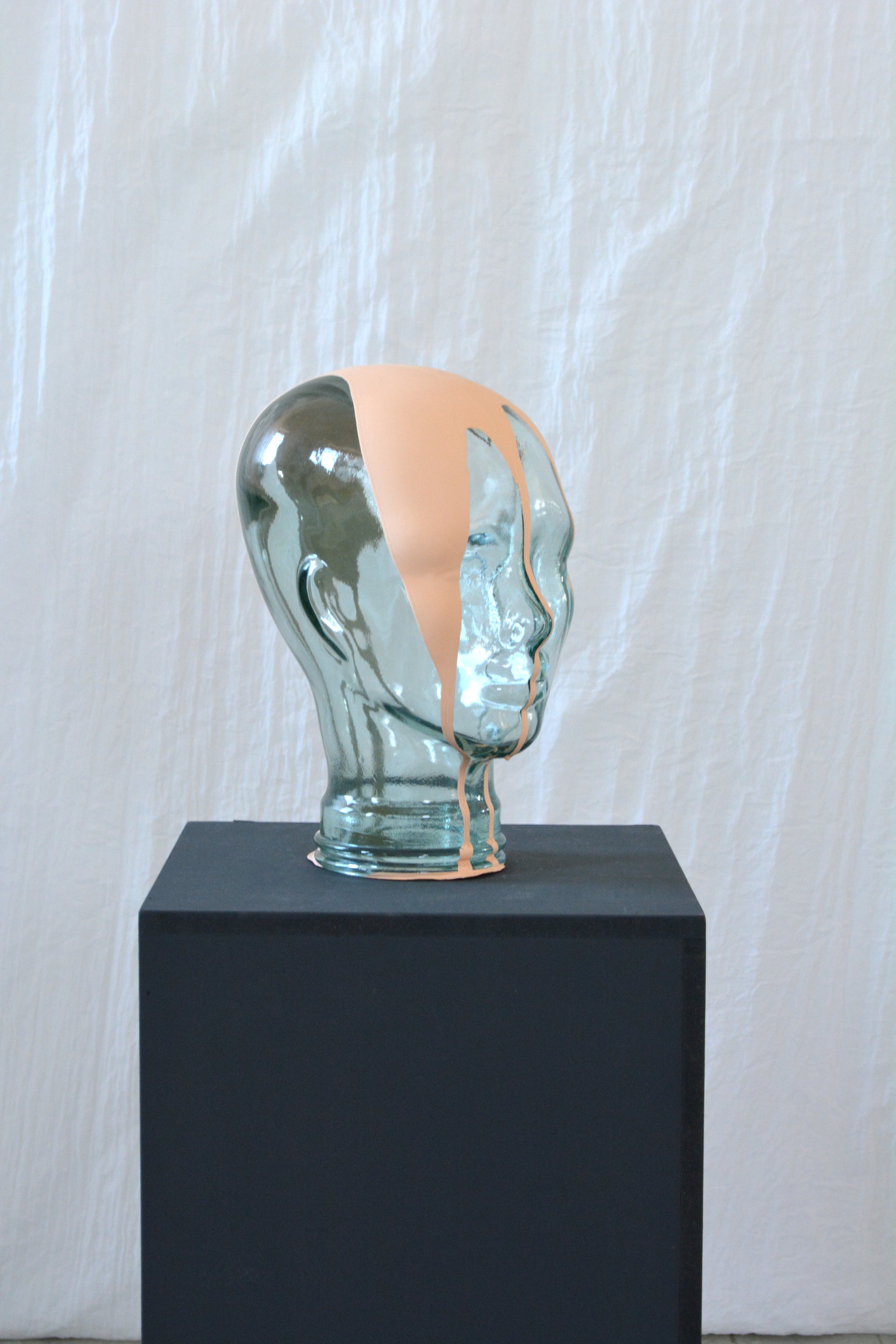 Glasskulptur, fersken